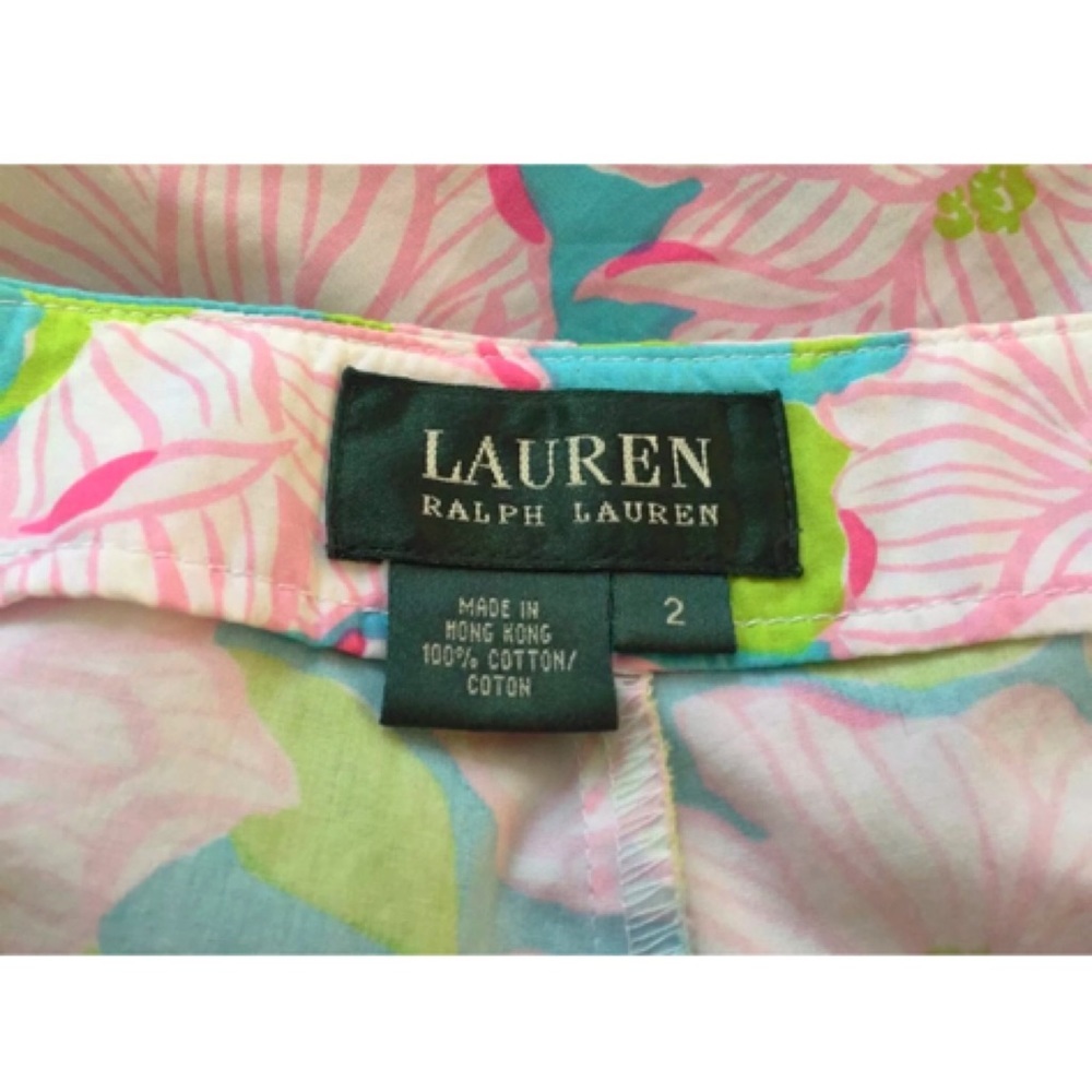 Lauren Ralph Lauren Floral Print Pants Size 2 - Picture 6 of 7
